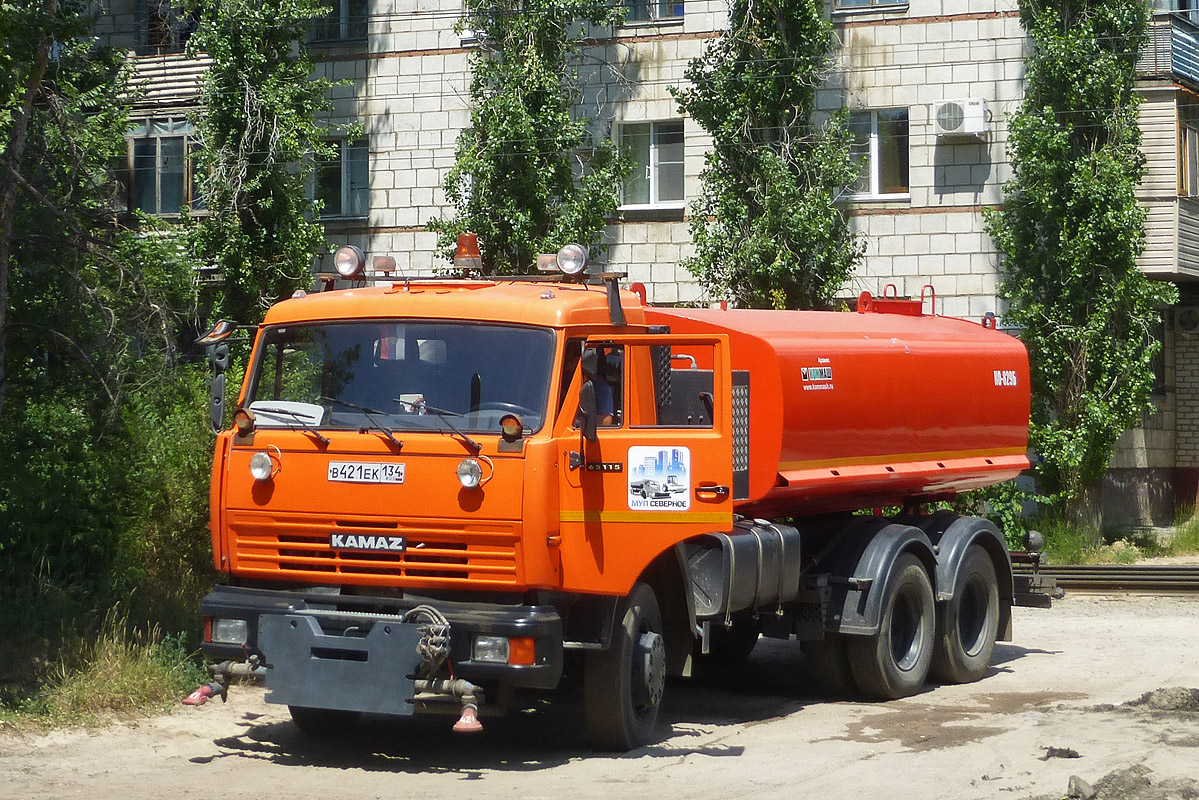 Волгоградская область, № В 421 ЕК 134 — КамАЗ-65115-62