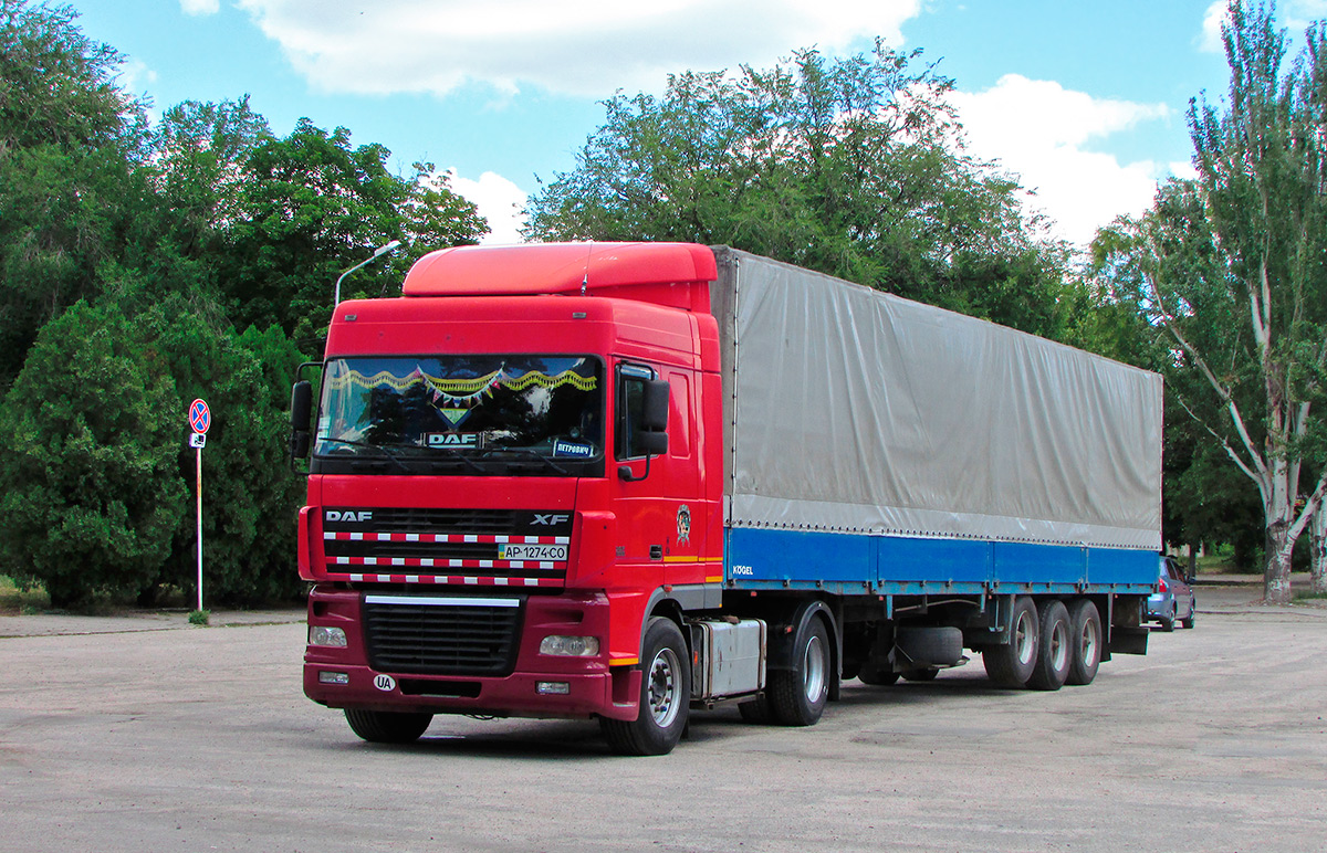 Запорожская область, № АР 1274 СО — DAF XF95 FT