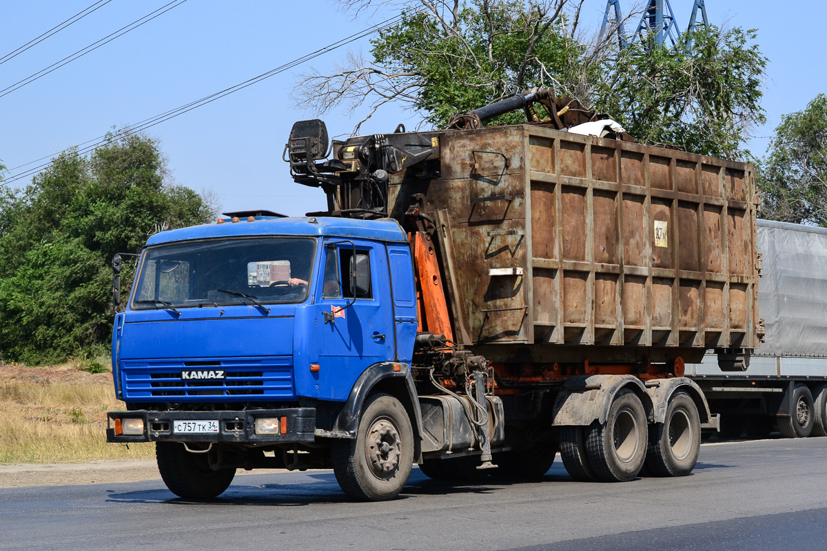 Волгоградская область, № С 757 ТК 34 — КамАЗ-53229-13 [53229N]