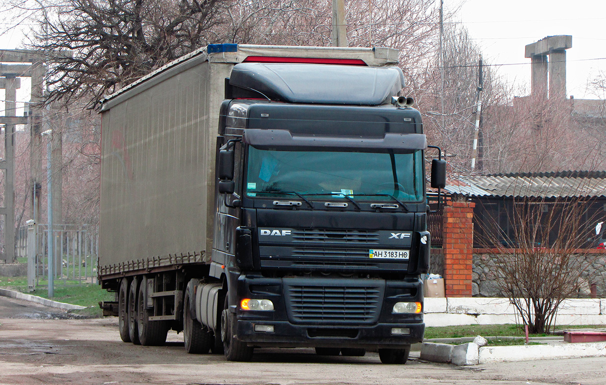 Донецкая область, № АН 3183 НО — DAF XF95 FT