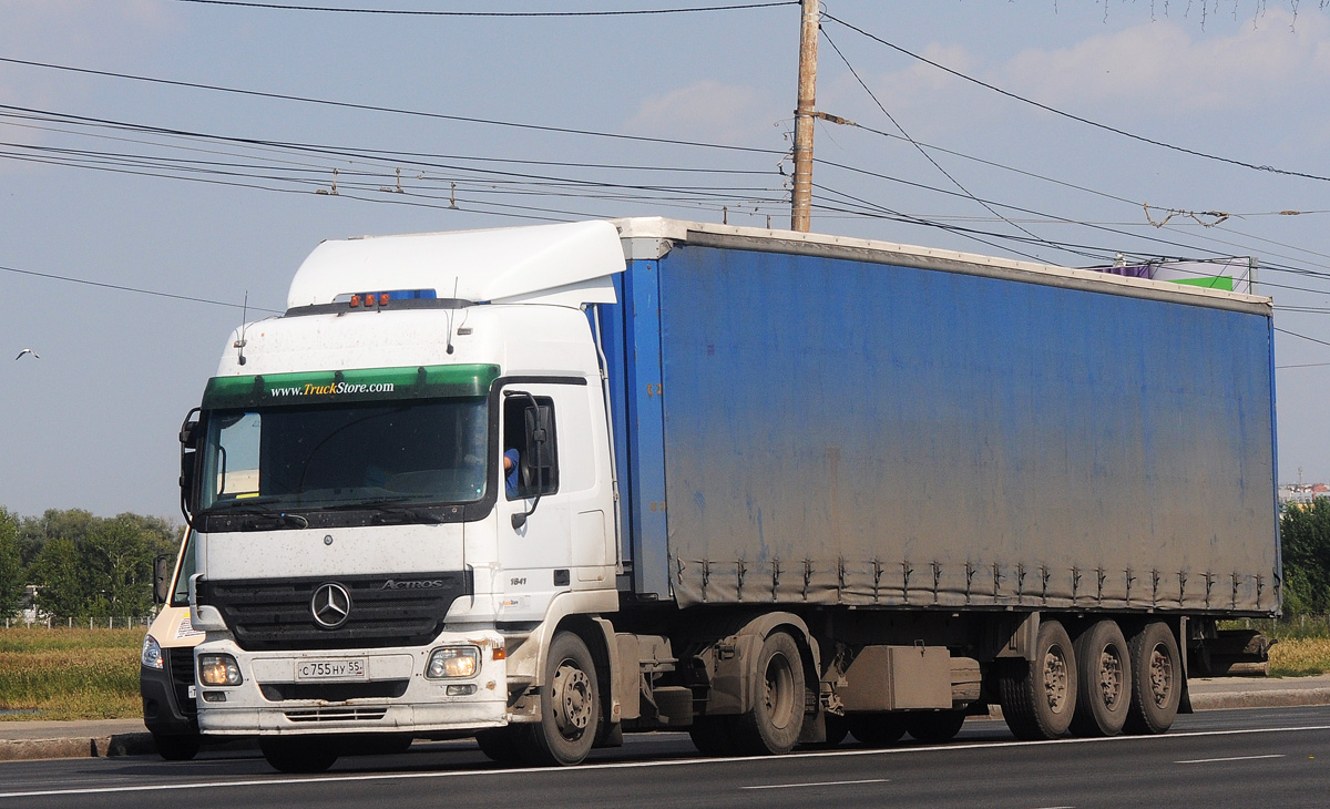 Омская область, № С 755 НУ 55 — Mercedes-Benz Actros ('2003) 1841