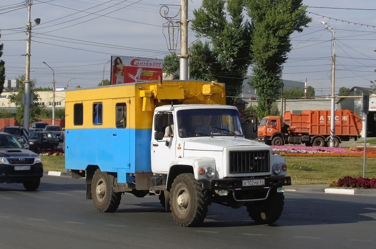 Саратовская область, № В 102 МВ 64 — ГАЗ-3308 «Садко»