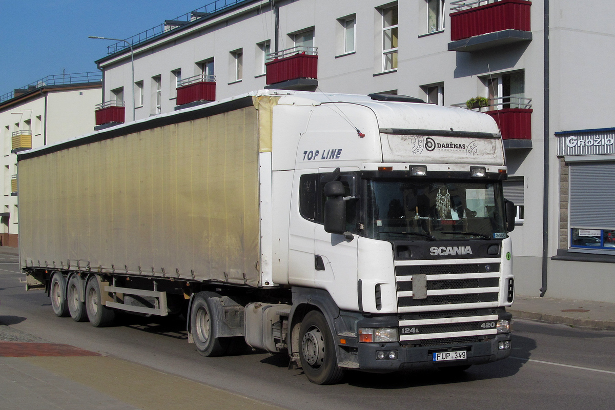 Литва, № FUP 349 — Scania ('1996) R124L