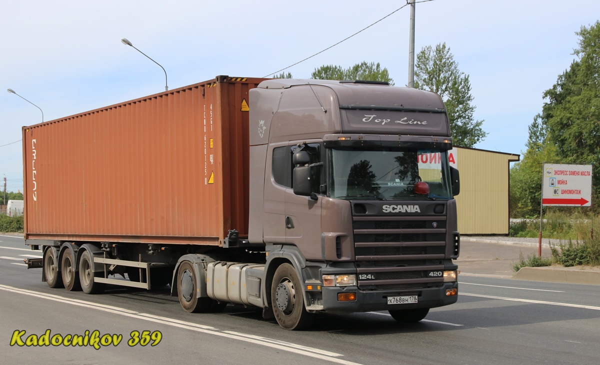 Санкт-Петербург, № Х 768 ВН 178 — Scania ('1996) R124L