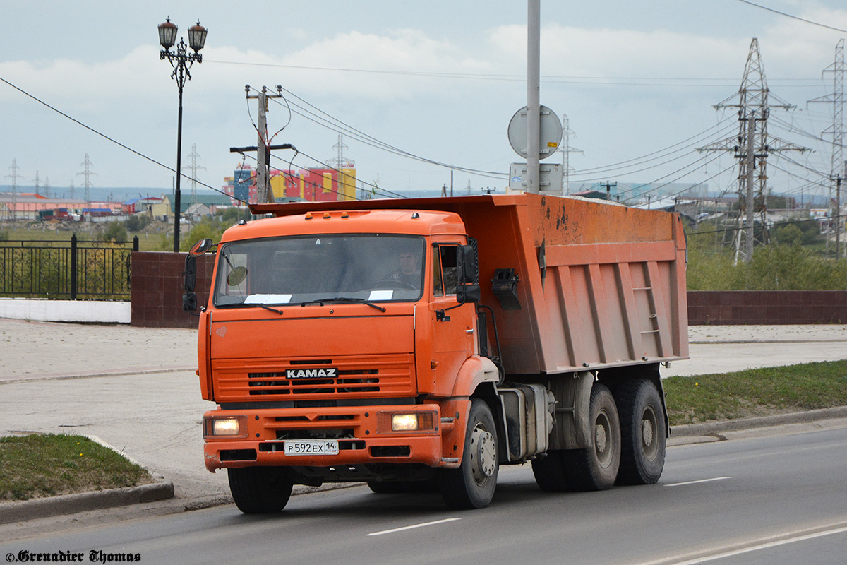 Саха (Якутия), № Р 592 ЕХ 14 — КамАЗ-6520-61