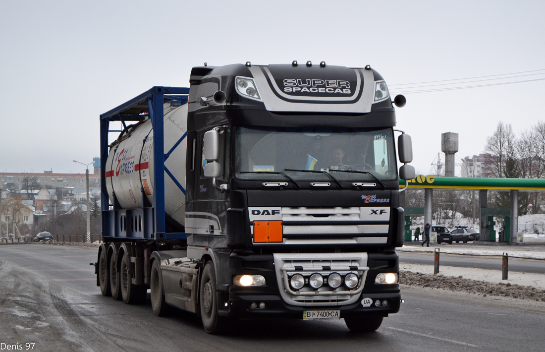 Полтавская область, № ВІ 7400 СА — DAF XF105 FT