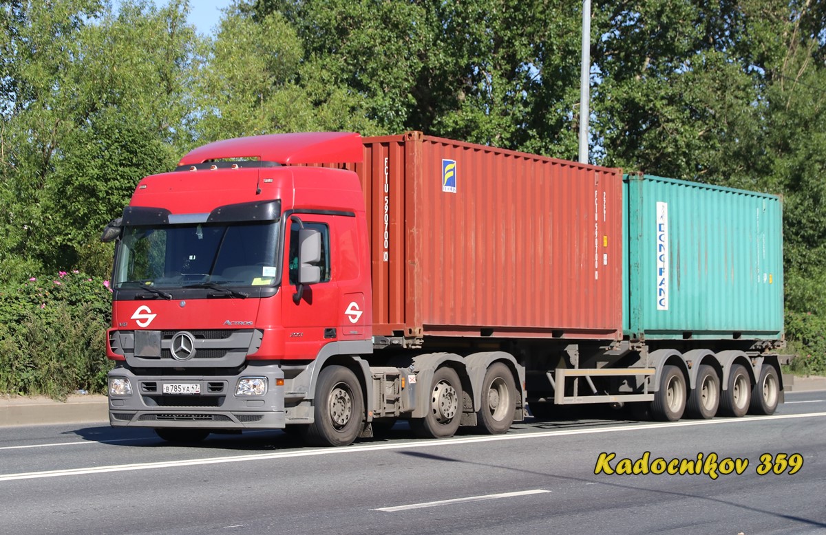 Санкт-Петербург, № В 785 УА 47 — Mercedes-Benz Actros ('2009)