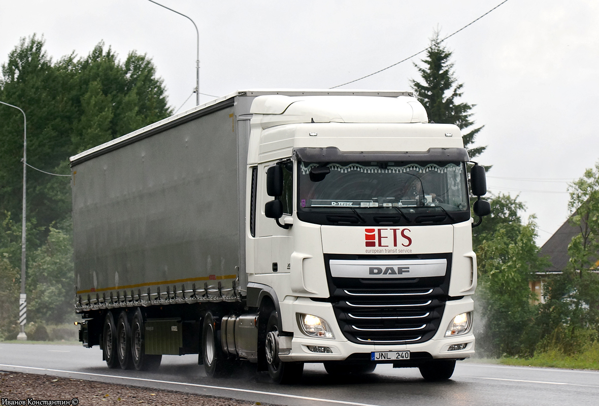 Литва, № JNL 240 — DAF XF Euro6 FT