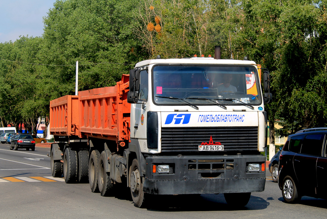 Гомельская область, № АВ 9416-3 — МАЗ-6501 (общая модель)