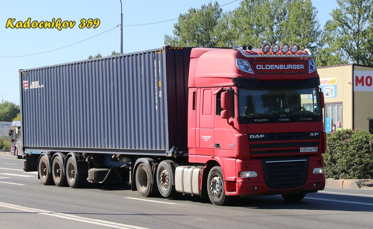 Санкт-Петербург, № Р 301 ХК 178 — DAF XF105 FTG