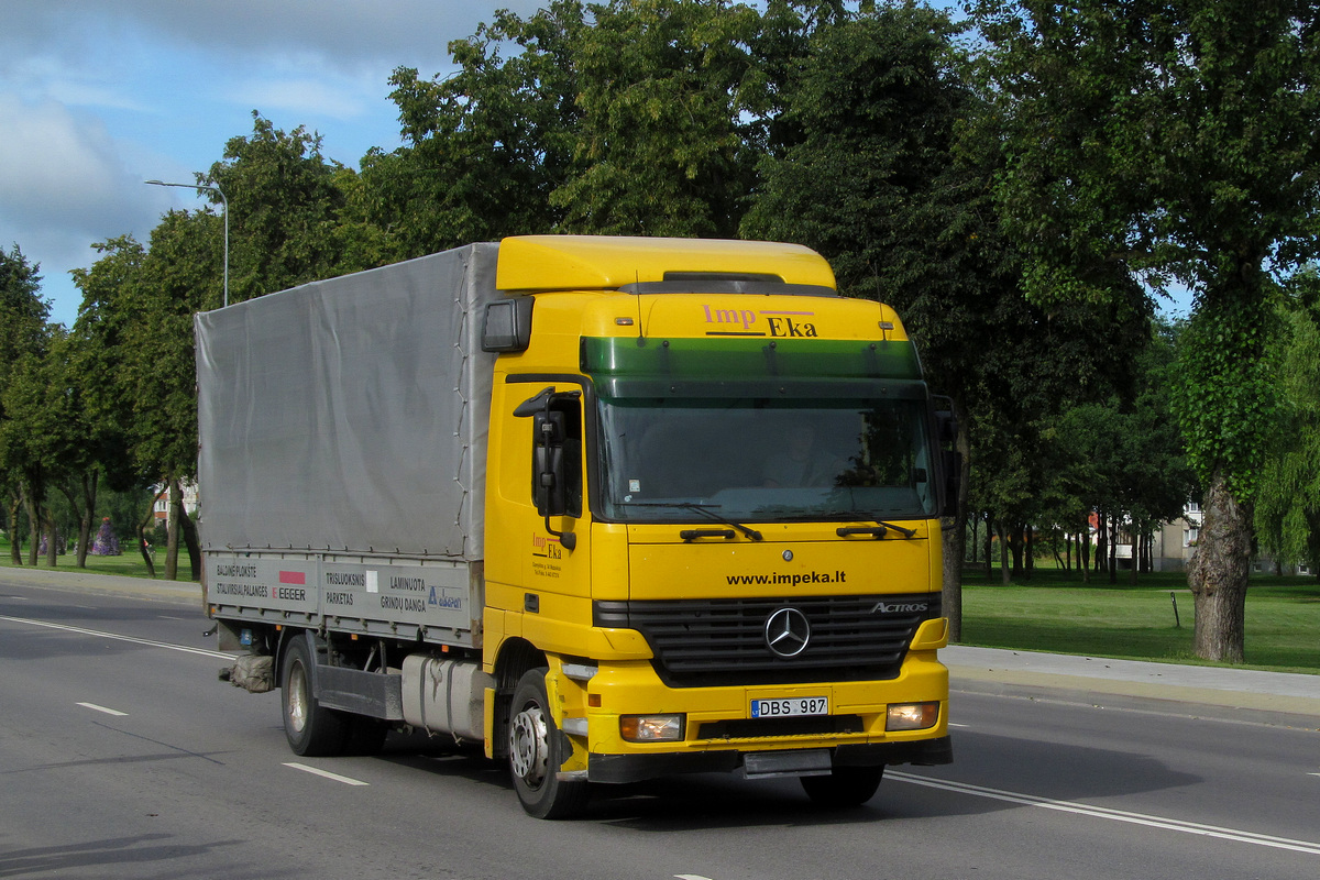 Литва, № DBS 987 — Mercedes-Benz Actros ('1997)