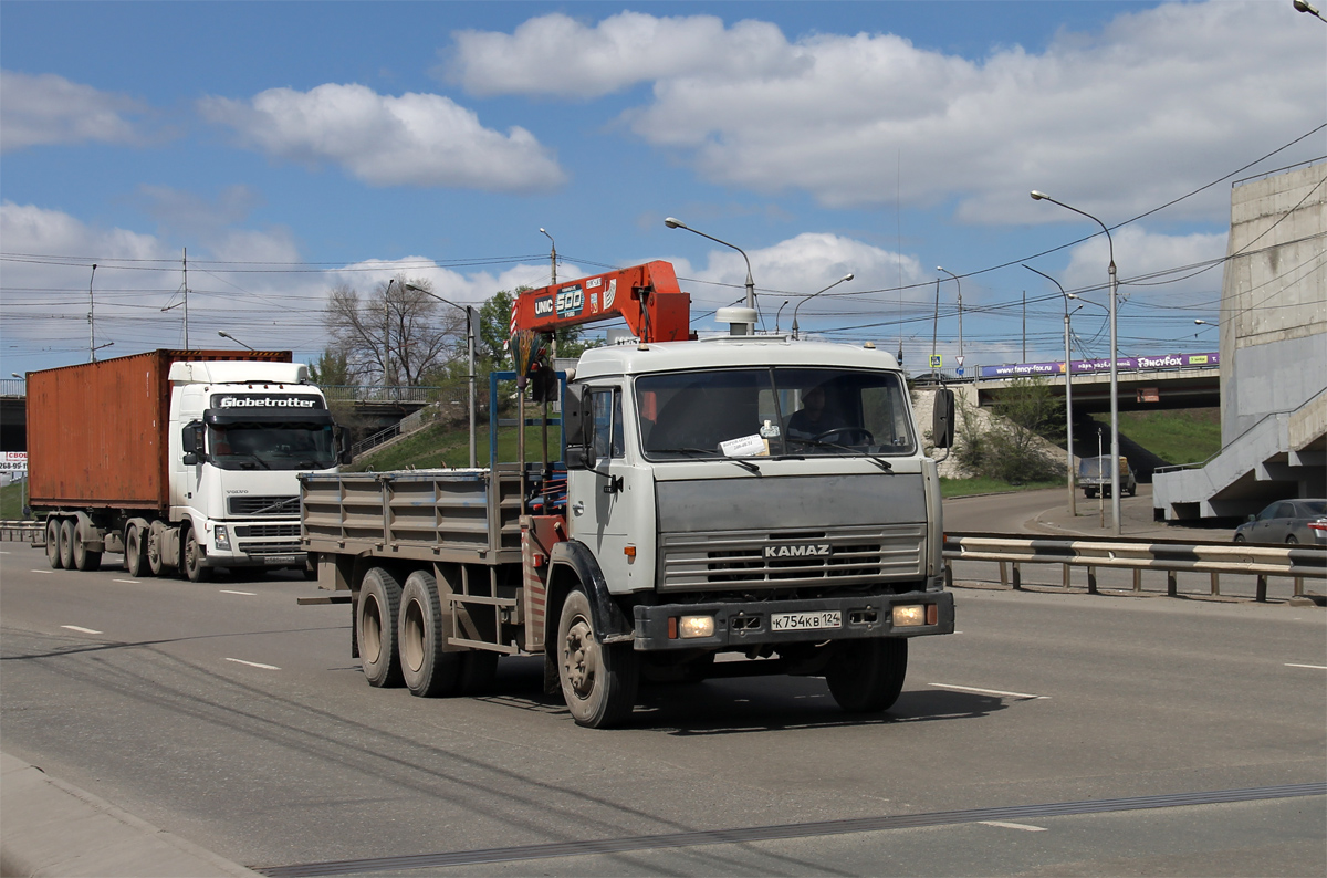 Красноярский край, № К 754 КВ 124 — КамАЗ-53229-01 [53229A]