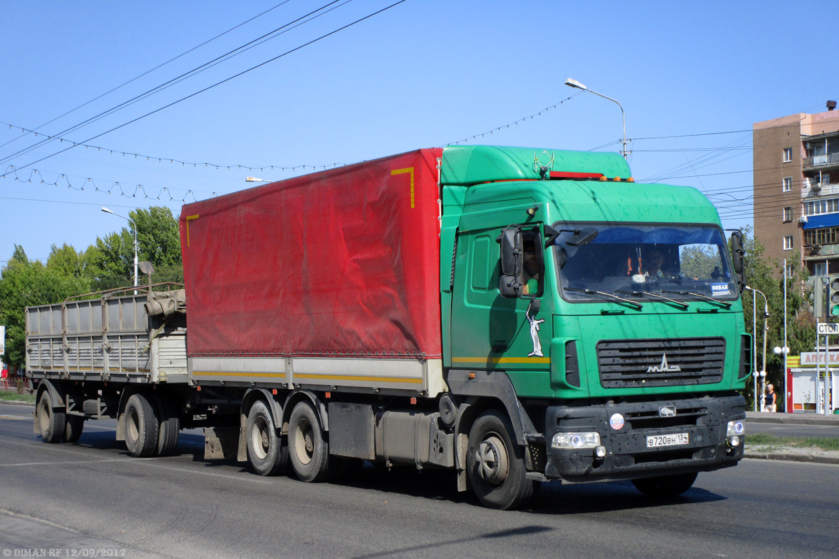 Волгоградская область, № В 720 ВН 134 — МАЗ-6312B9