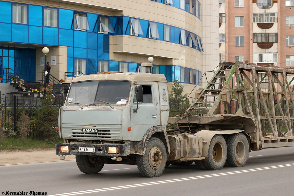 Саха (Якутия), № Р 191 ЕР 14 — КамАЗ-54115 (общая модель)