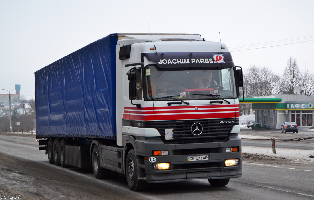 Черновицкая область, № СЕ 1243 АЕ — Mercedes-Benz Actros ('1997) 1840