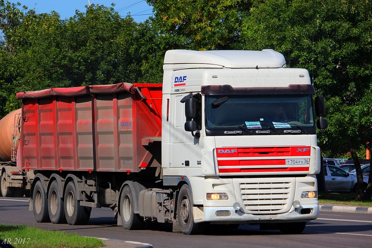 Воронежская область, № Т 704 РХ 36 — DAF XF105 FT