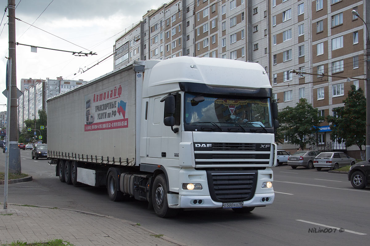 Удмуртия, № О 500 КО 18 — DAF XF105 FT