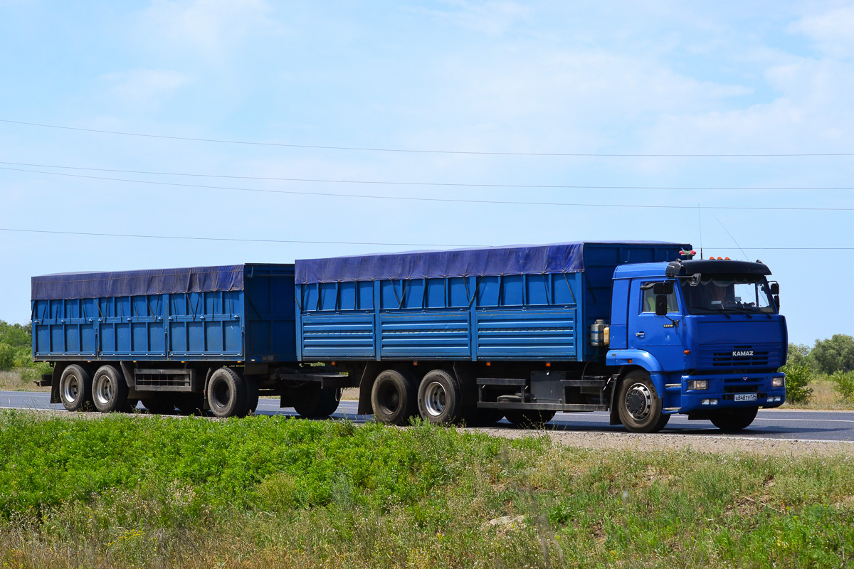 Волгоградская область, № А 848 ТУ 134 — КамАЗ-65117-62