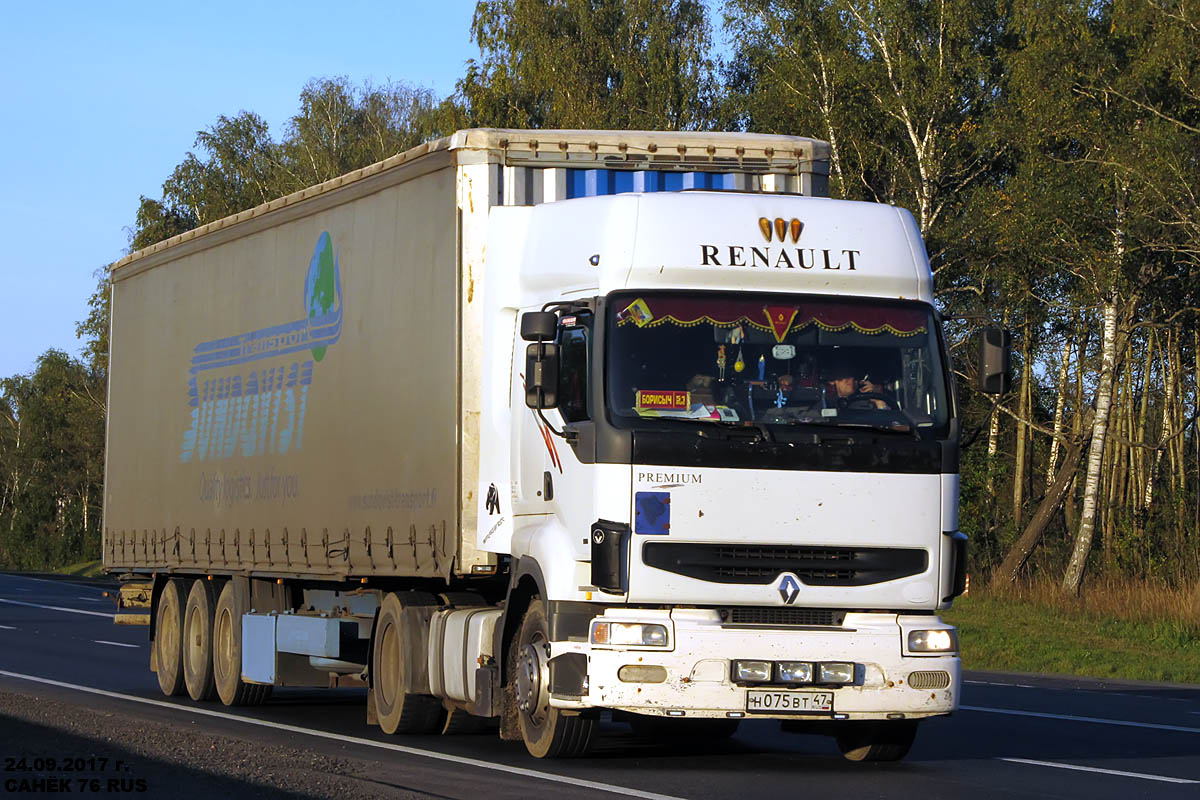 Ленинградская область, № Н 075 ВТ 47 — Renault Premium ('1996)