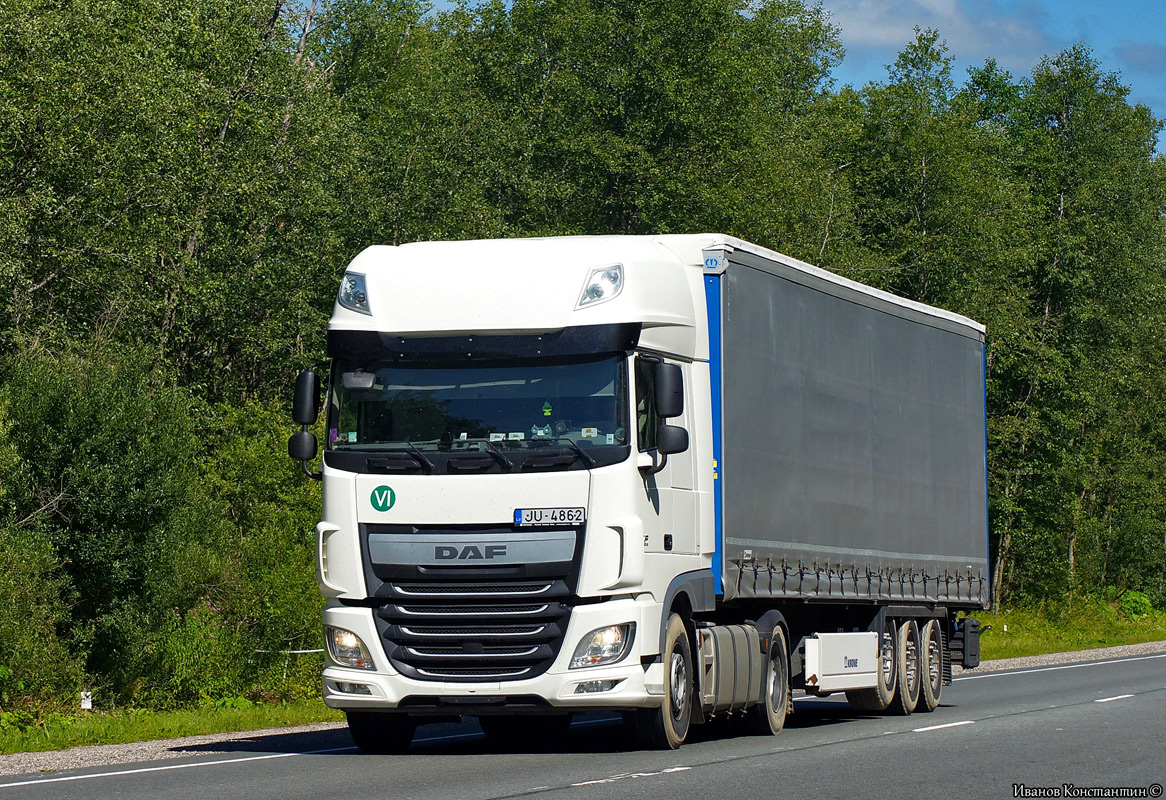 Латвия, № JU-4862 — DAF XF Euro6 FT