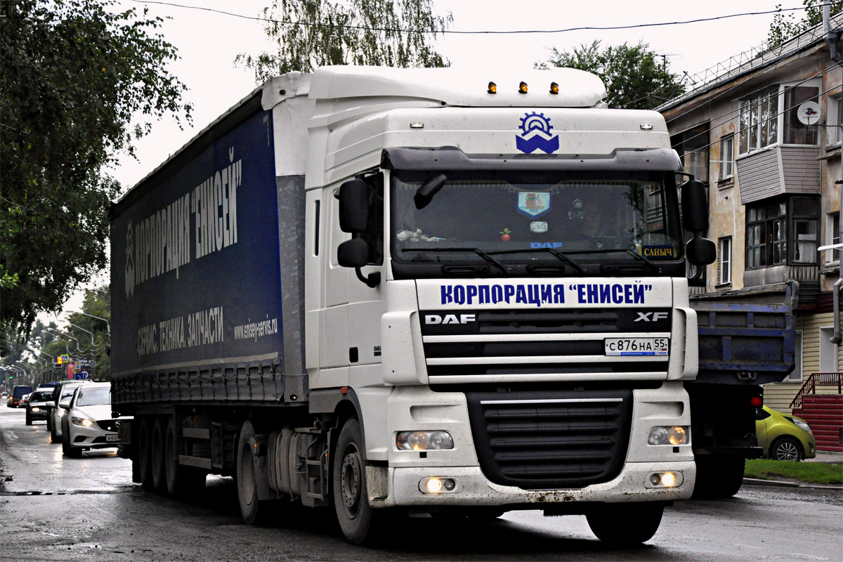 Омская область, № С 876 НА 55 — DAF XF105 FT