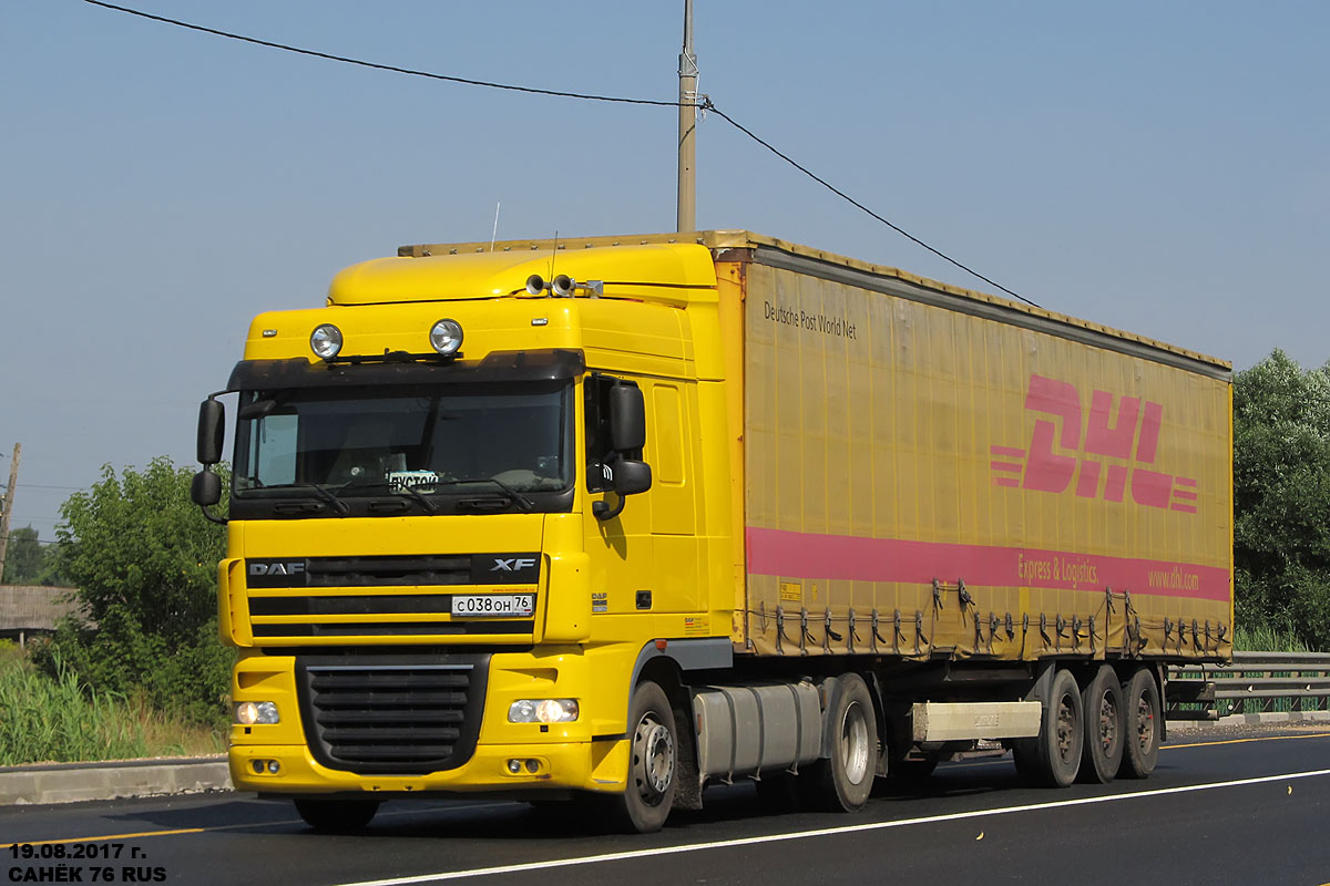 Ярославская область, № С 038 ОН 76 — DAF XF105 FT