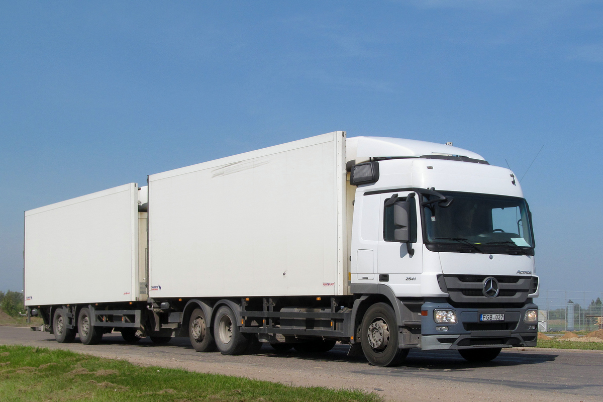 Литва, № FGB 027 — Mercedes-Benz Actros ('2009) 2541