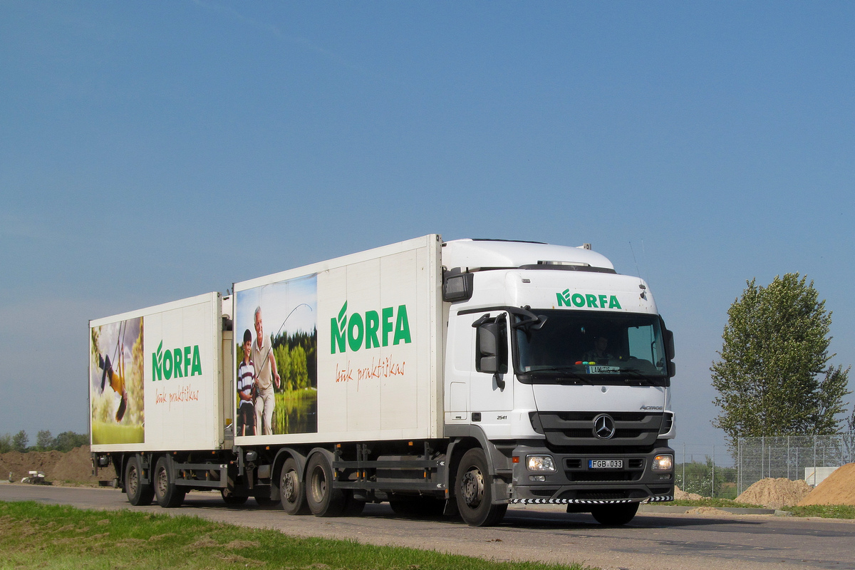 Литва, № FGB 033 — Mercedes-Benz Actros ('2009) 2541