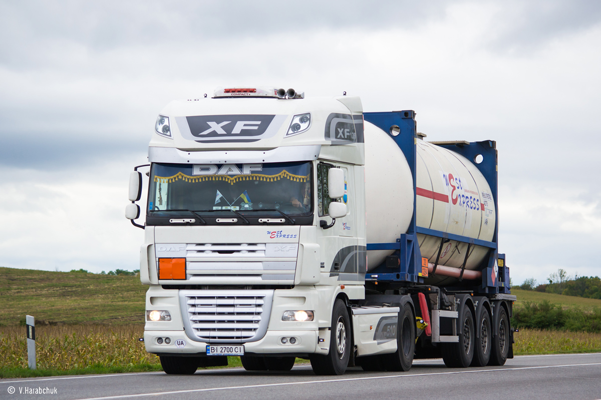 Полтавская область, № ВІ 2700 СІ — DAF XF105 FT