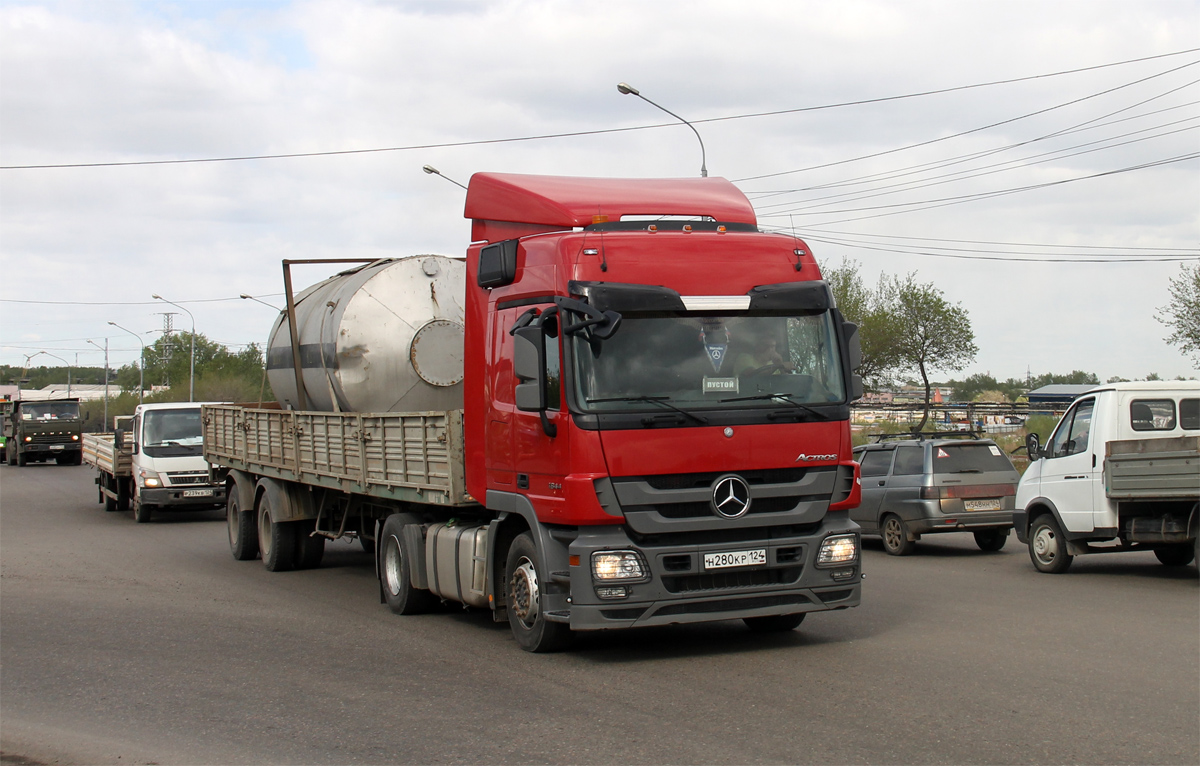 Красноярский край, № Н 280 КР 124 — Mercedes-Benz Actros ('2009) 1844