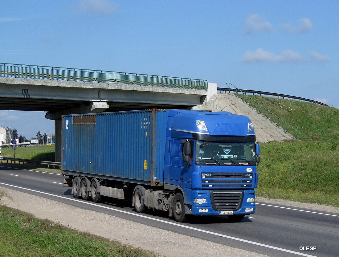 Латвия, № HA-3866 — DAF XF105 FT