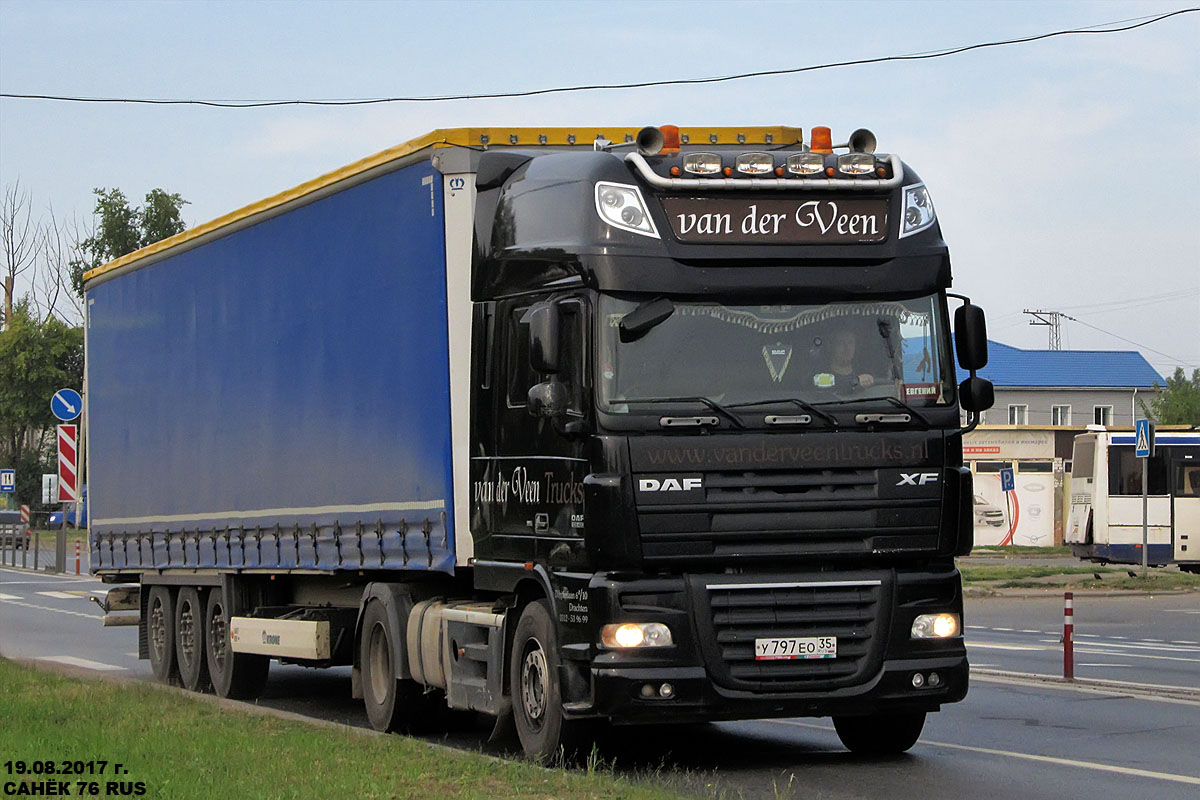 Вологодская область, № У 797 ЕО 35 — DAF XF105 FT