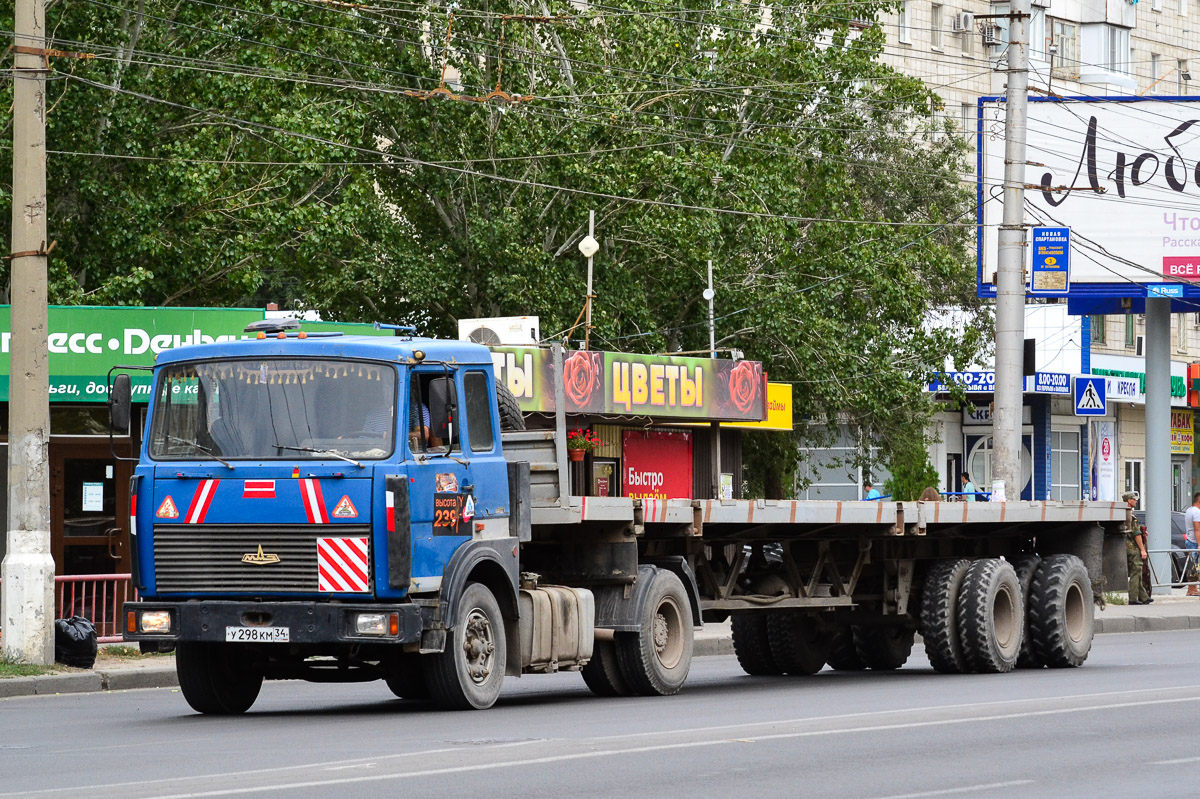 Волгоградская область, № У 298 КМ 34 — МАЗ-54323