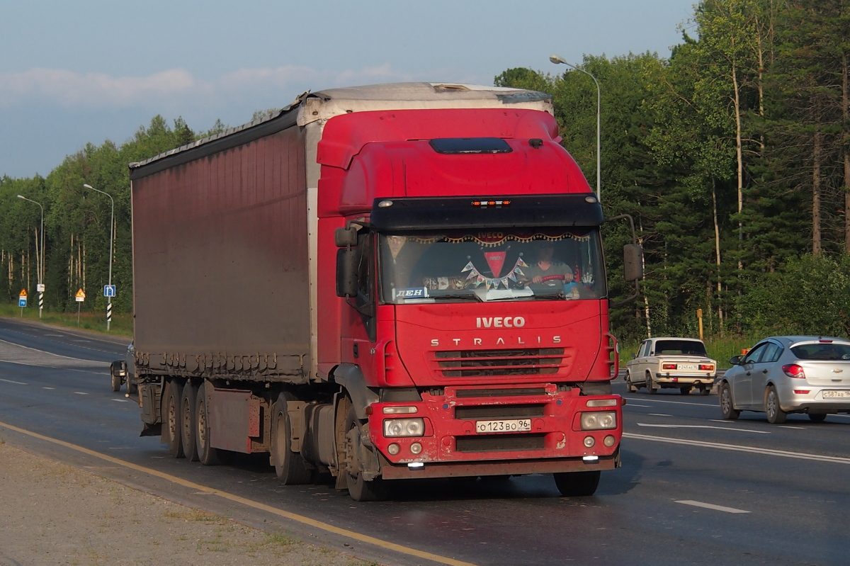 Ханты-Мансийский автоном.округ, № О 123 ВО 96 — IVECO Stralis ('2002)