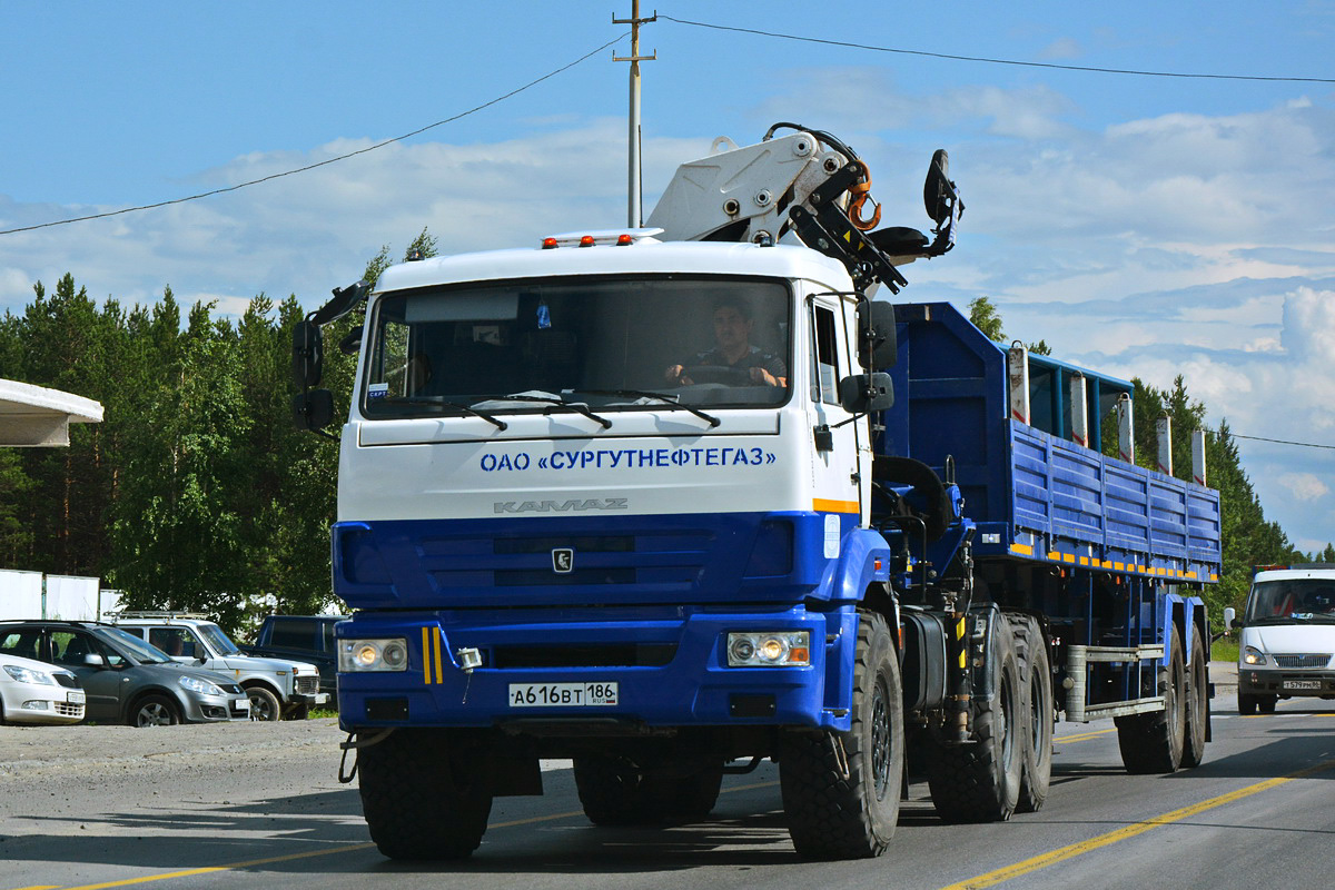 Ханты-Мансийский автоном.округ, № А 616 ВТ 186 — КамАЗ-43118 (общая модель)