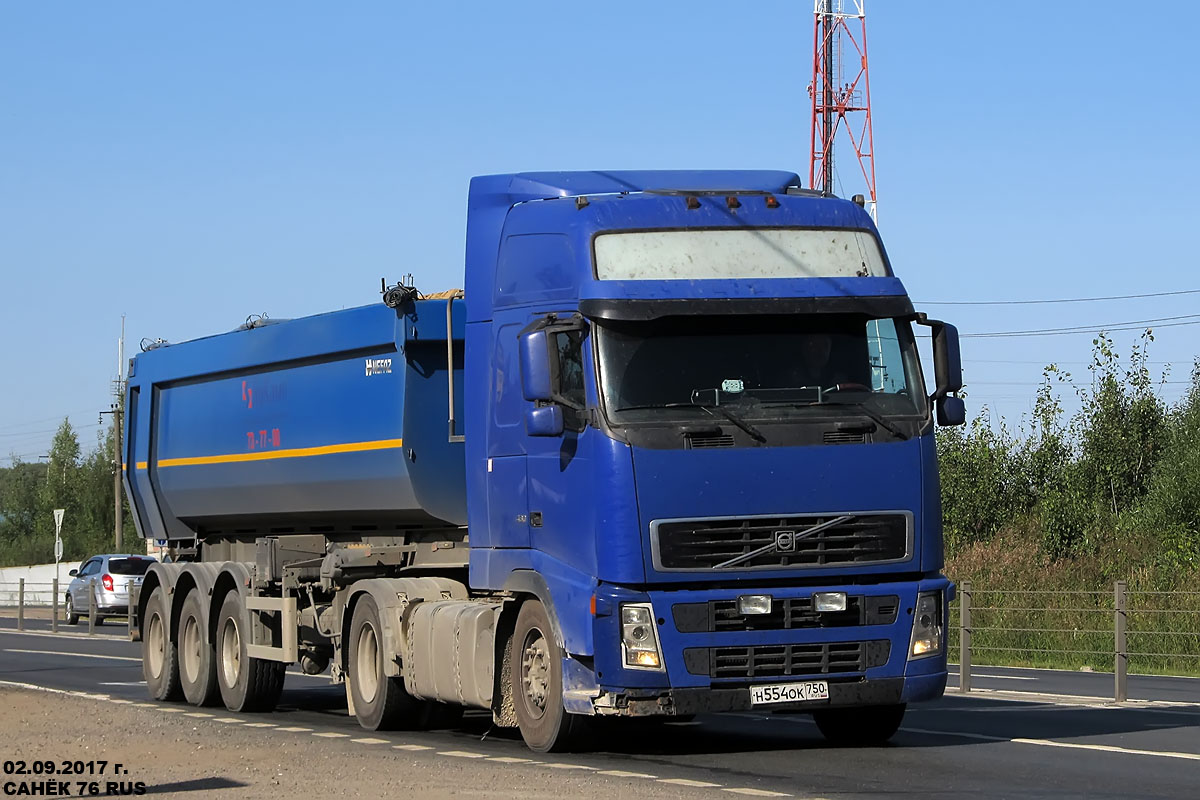 Московская область, № Н 554 ОК 750 — Volvo ('2002) FH12.460