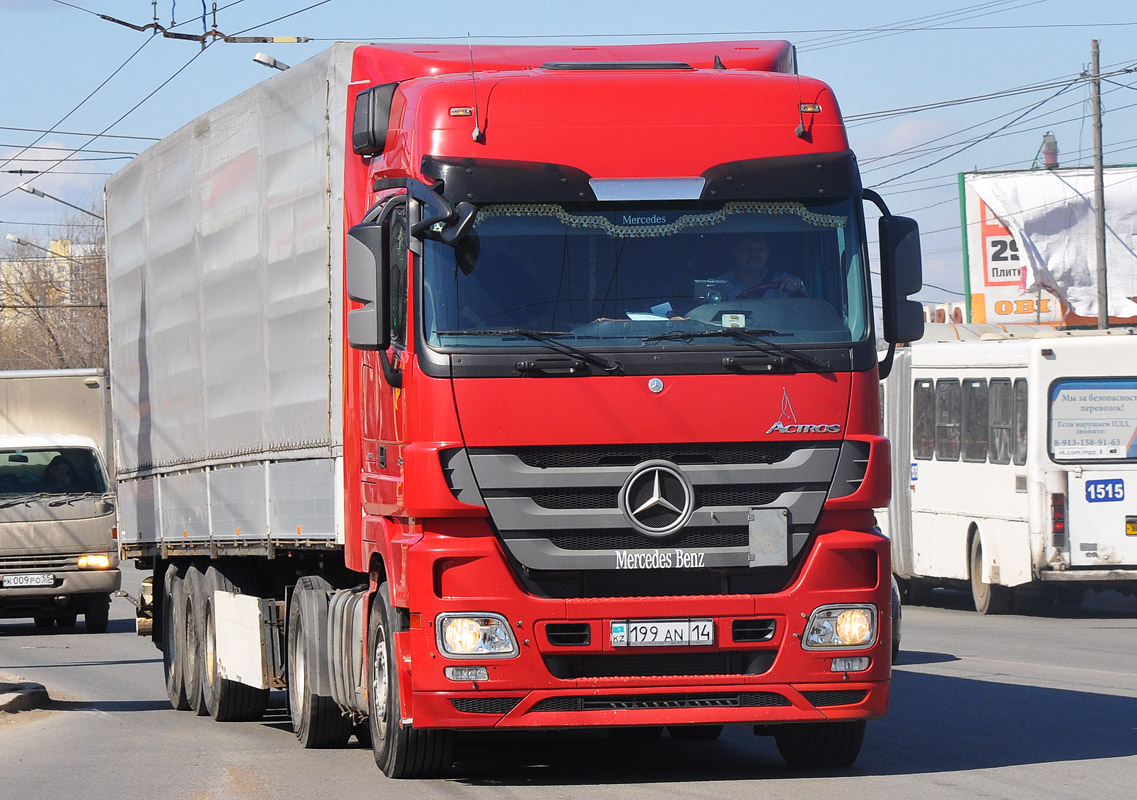 Павлодарская область, № 199 AN 14 — Mercedes-Benz Actros ('2009) 1846