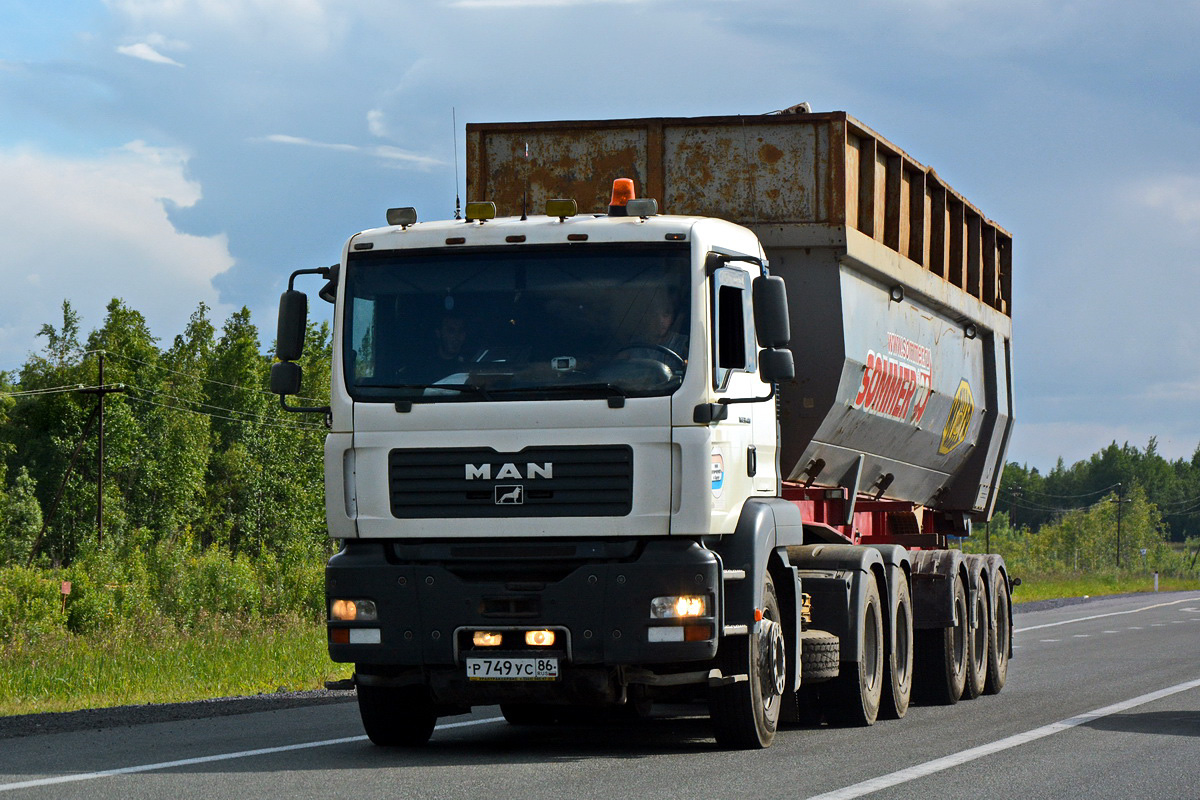 Ханты-Мансийский автоном.округ, № Р 749 УС 86 — MAN TGA 33.480