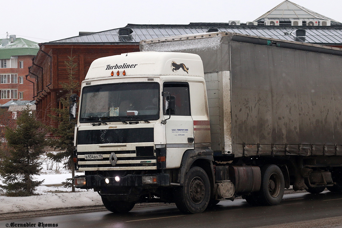 Хакасия, № А 934 ВО 19 — Renault R-Series Major