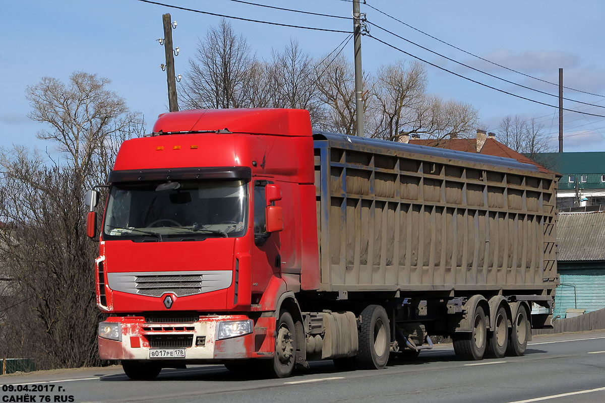 Санкт-Петербург, № В 017 РЕ 178 — Renault Premium ('2006) [X9P]