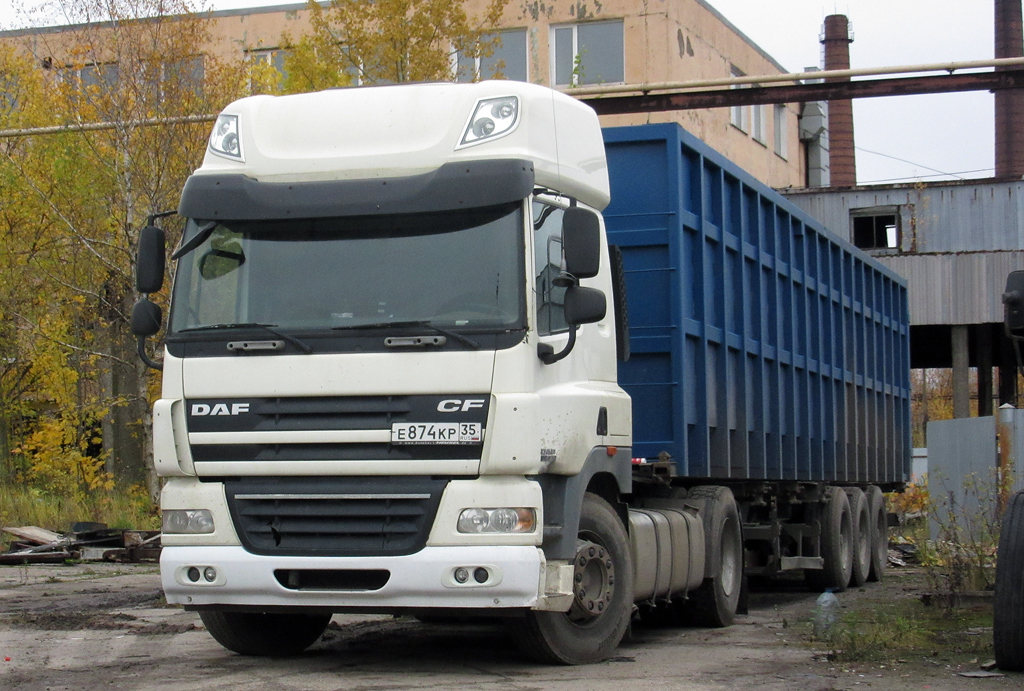 Вологодская область, № Е 874 КР 35 — DAF CF85 FT