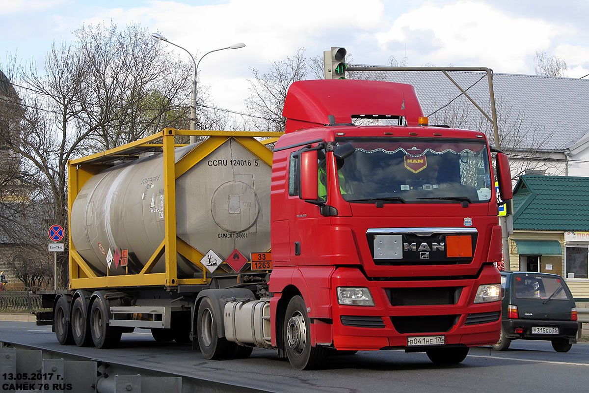 Санкт-Петербург, № В 041 НЕ 178 — MAN TGX ('2007) 18.440