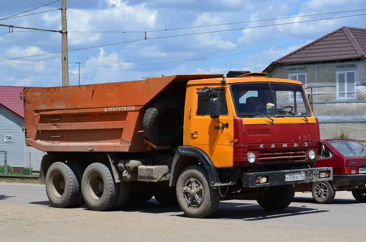 Волгоградская область, № М 308 ВС 34 — КамАЗ-55111 [551110]