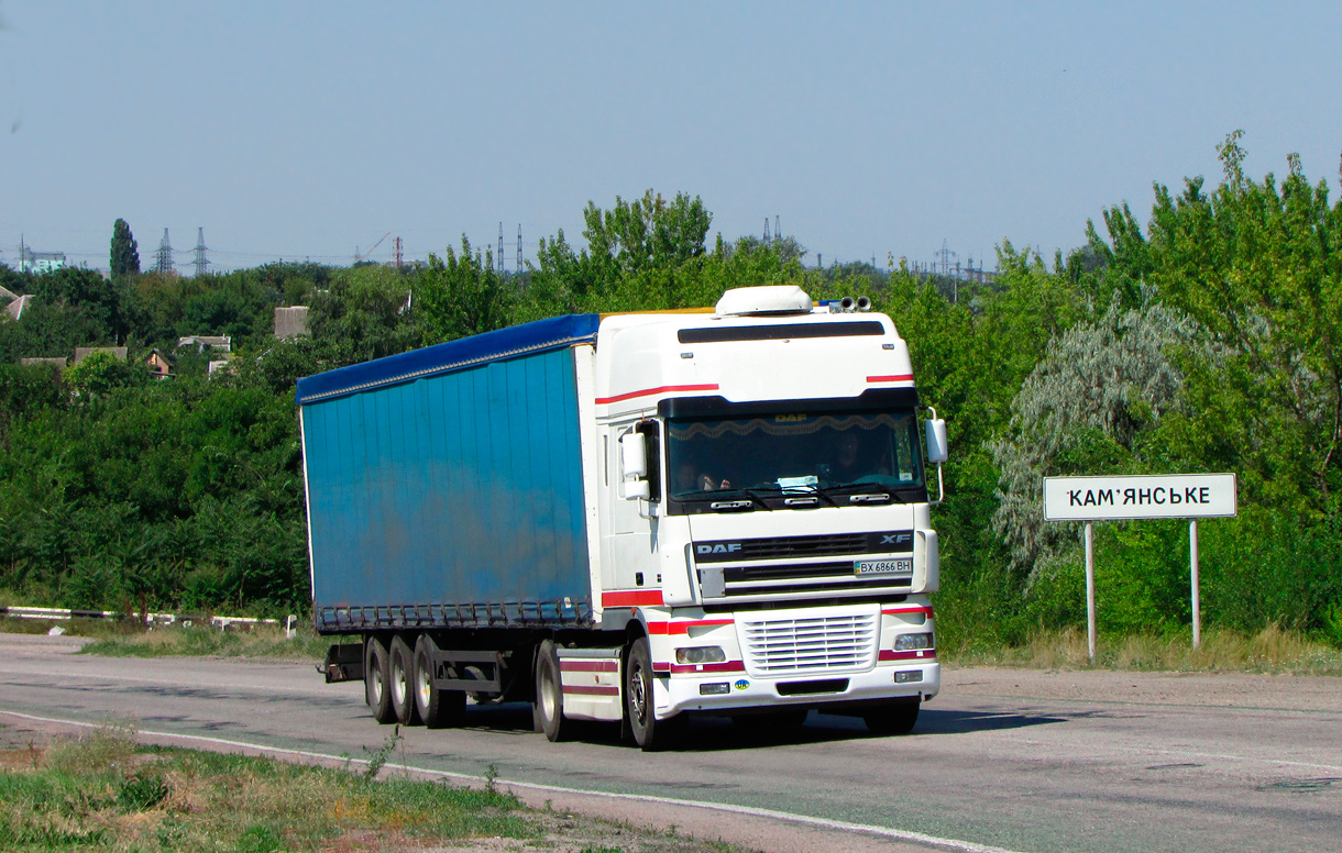 Хмельницкая область, № ВХ 6866 ВН — DAF XF95 FT