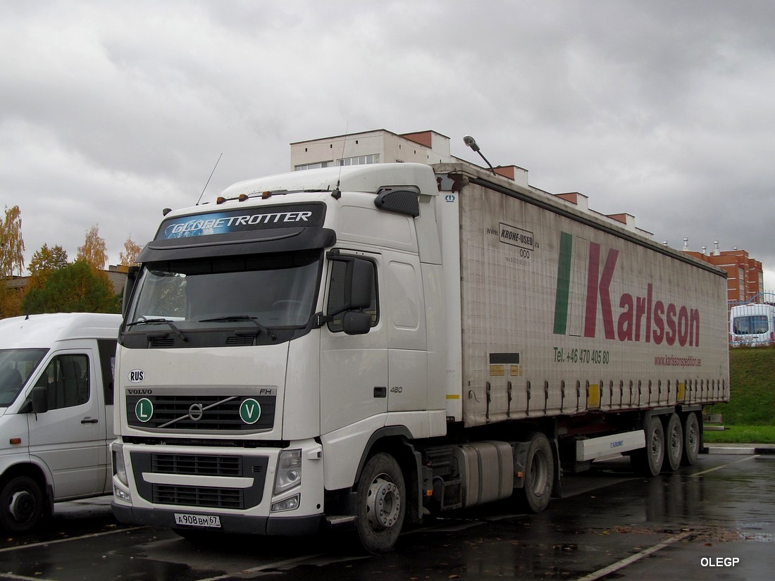 Смоленская область, № А 908 ВМ 67 — Volvo ('2008) FH.460