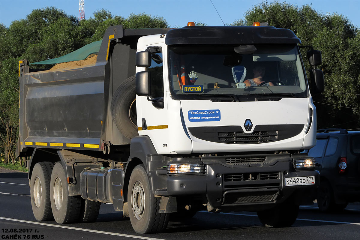 Московская область, № К 442 ВО 777 — Renault Kerax [X9P]