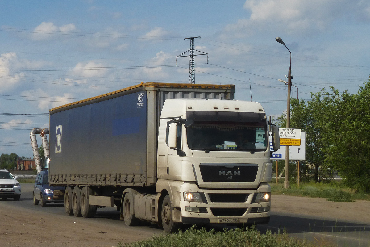 Волгоградская область, № В 770 ОО 134 — MAN TGX ('2007) 18.400