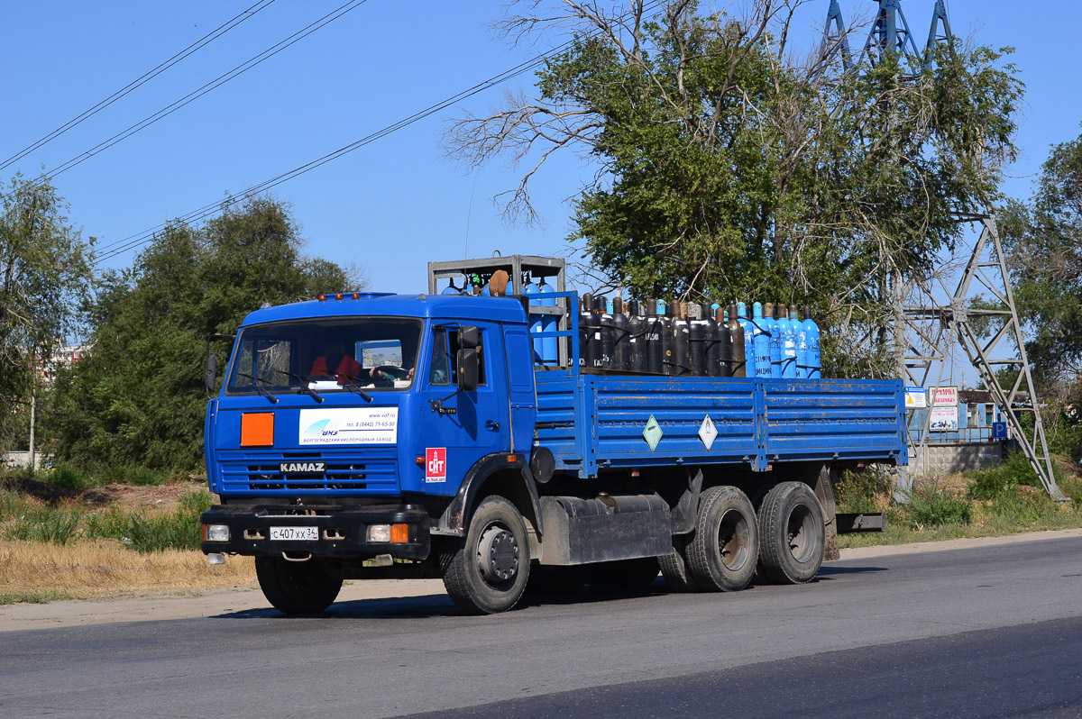 Волгоградская область, № С 407 ХХ 34 — КамАЗ-53215-15 [53215R]