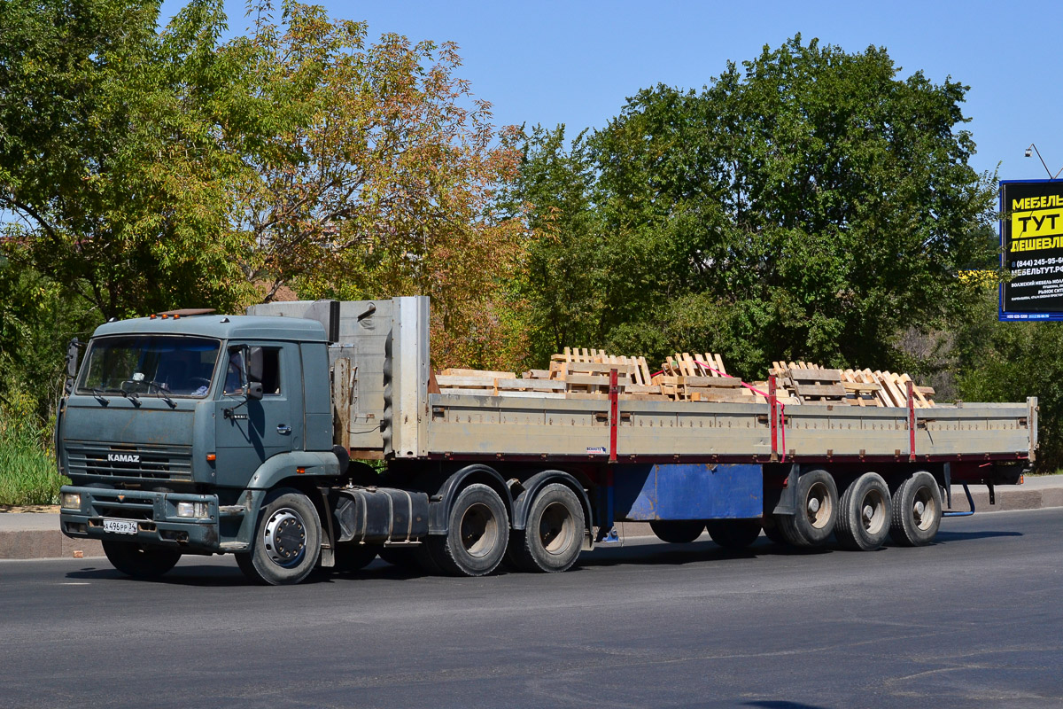 Волгоградская область, № А 496 РР 34 — КамАЗ-65116 [651160]