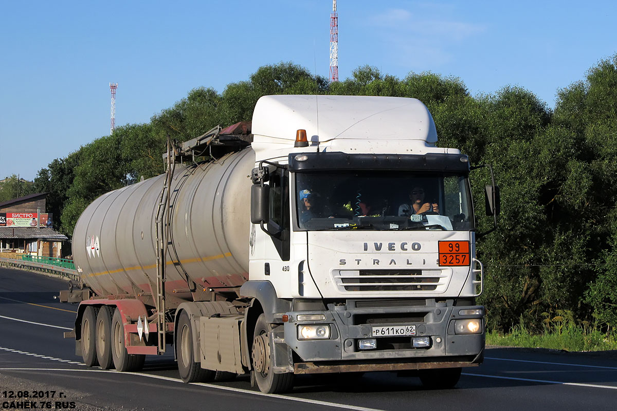 Рязанская область, № Р 611 КО 62 — IVECO Stralis ('2002) 430